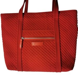 Vera Bradley Red Quilted Tote Bag